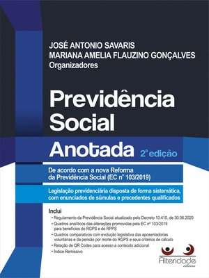 cover image of Previdência Social Anotada, 2ª Ed.